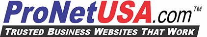 ProNetUSA Trusted Business Websites That Work logo